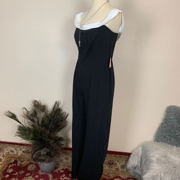 superdown Camilla Color Block Jumpsuit Black - Picture 5 of 7